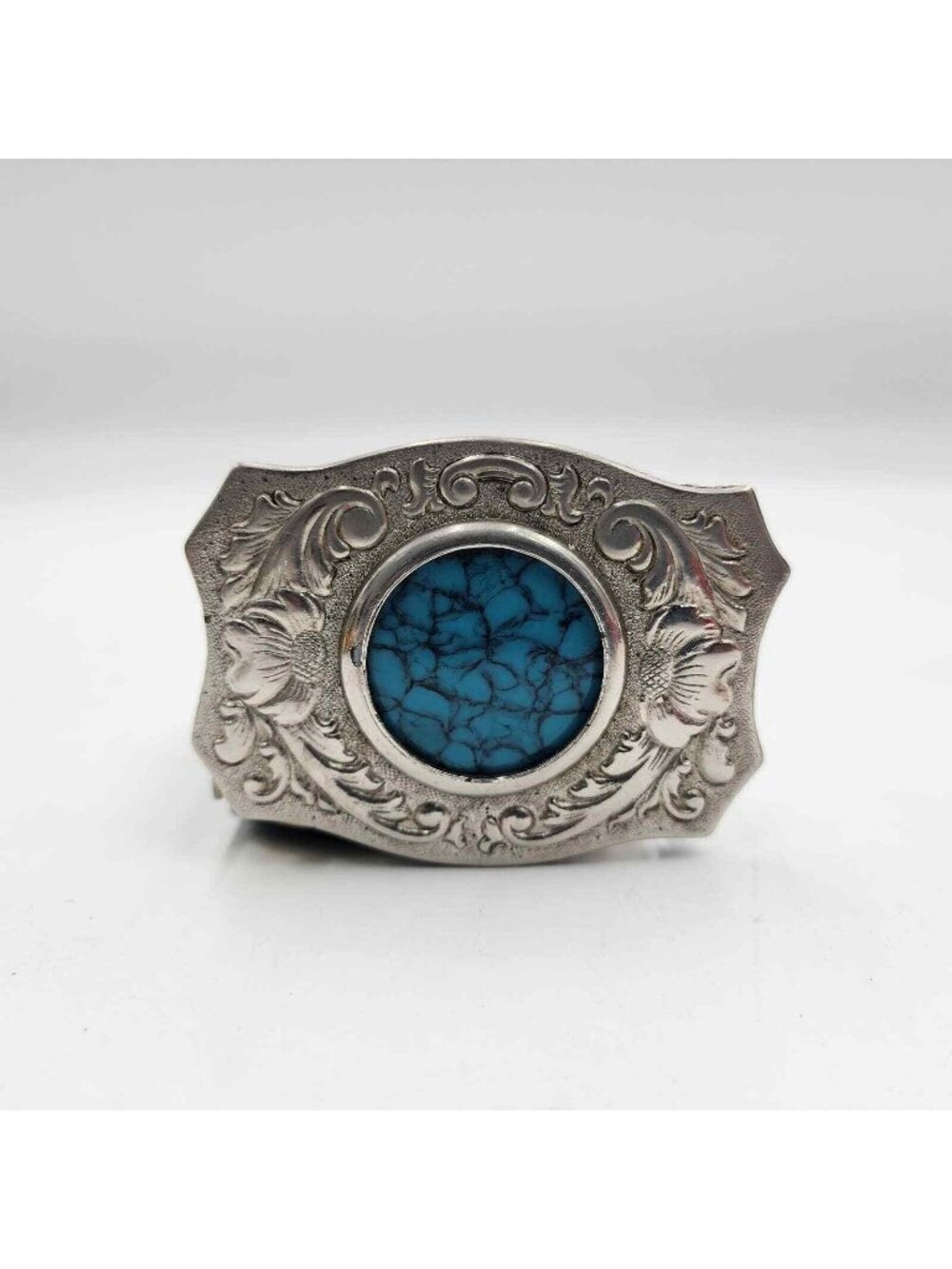 Chambers Belt Co Faux Turquoise Vintage Men's Belt Buckle